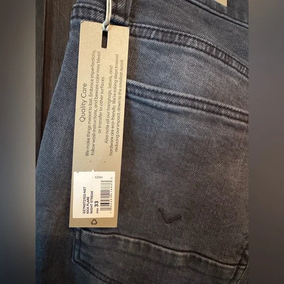 Hudson Walker Kick Flare Boot Cut Jeans Men’s Sz 33 Night Streak Denim NWT